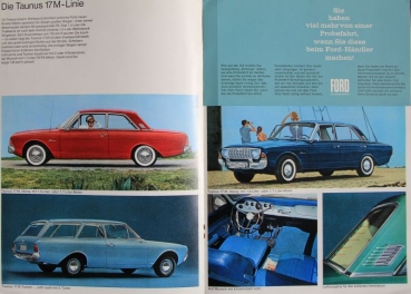 Ford Taunus 12 M - 20 M Modelprogram 1967 Carbrochure (7547)